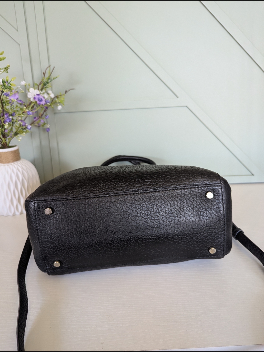 Kate Spade Black Pebbled Leather Satchel Bag - Picture 6 of 11